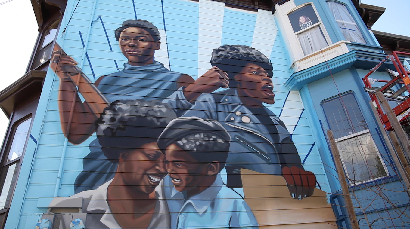 Visit Oakland murals. This location for black panther museum oakland is Center Street and Dr. Huey P. Newton Way, Oakland, CA . Also considered as best oakland, oakland art museum.