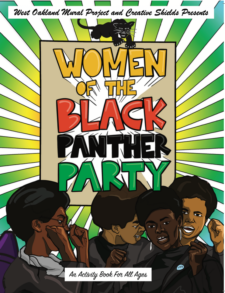 women of the black panther party coloring book